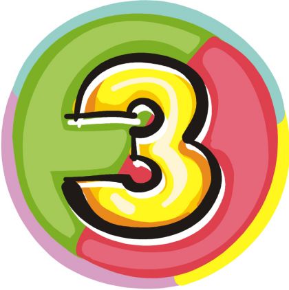 看图识字，那个英语词汇是对的？ Four,Fifteen,Zero,Three